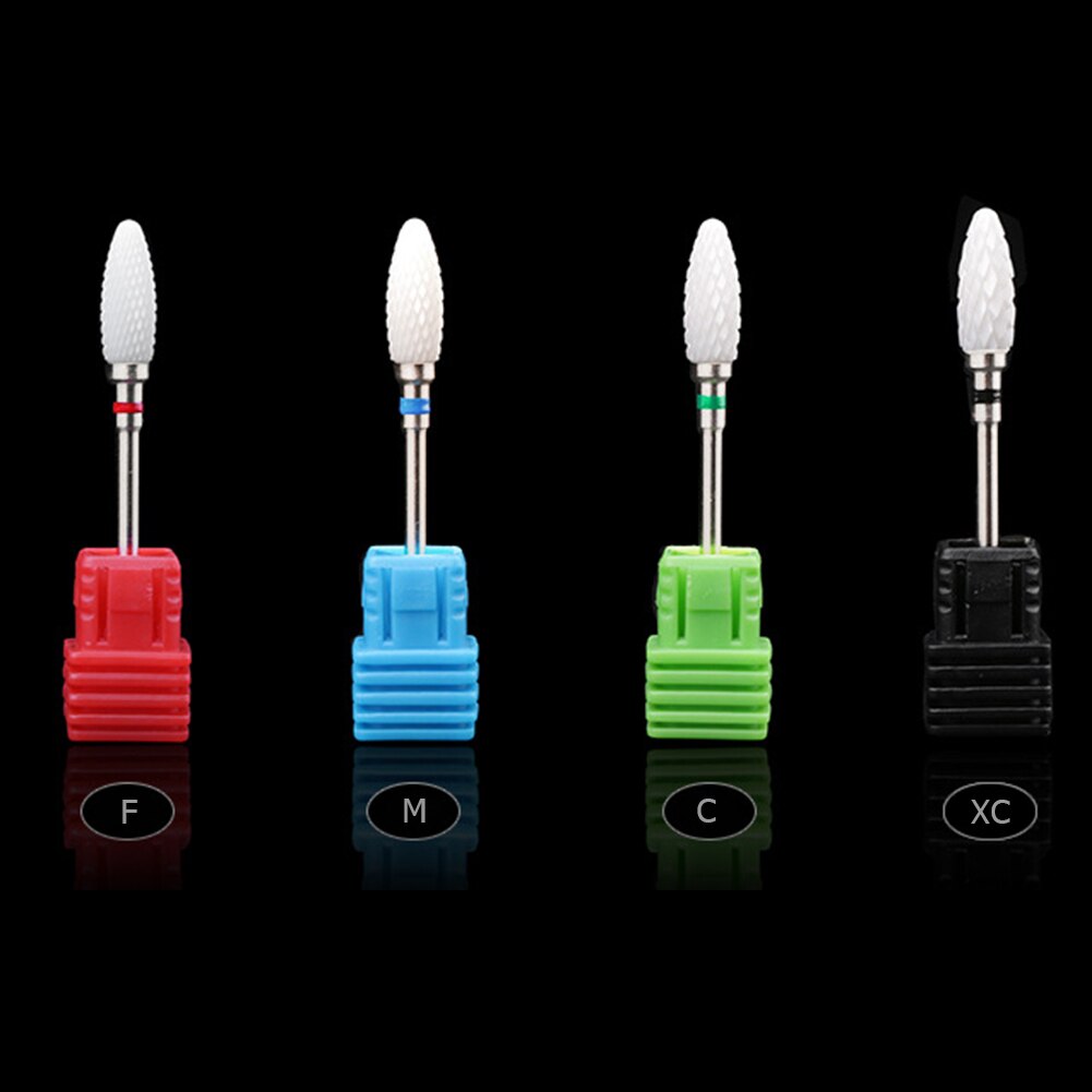 Elektrische Nail Sander Pedicure Manicure Kit Frees Nail Art Boor Keramische Polijsten Hoofd Voor Manicure Pedicure