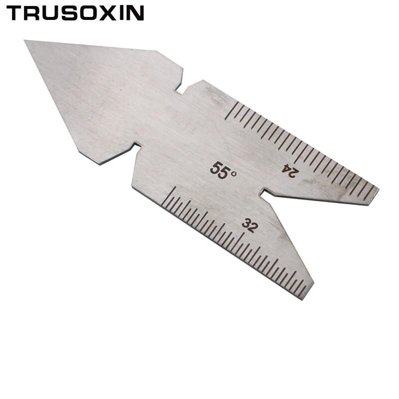 Svetsverktyg svetsregel rib mätaren 55 vinkel svets gauge centrum gauge grad 14 ths och 20 ths gänga gage