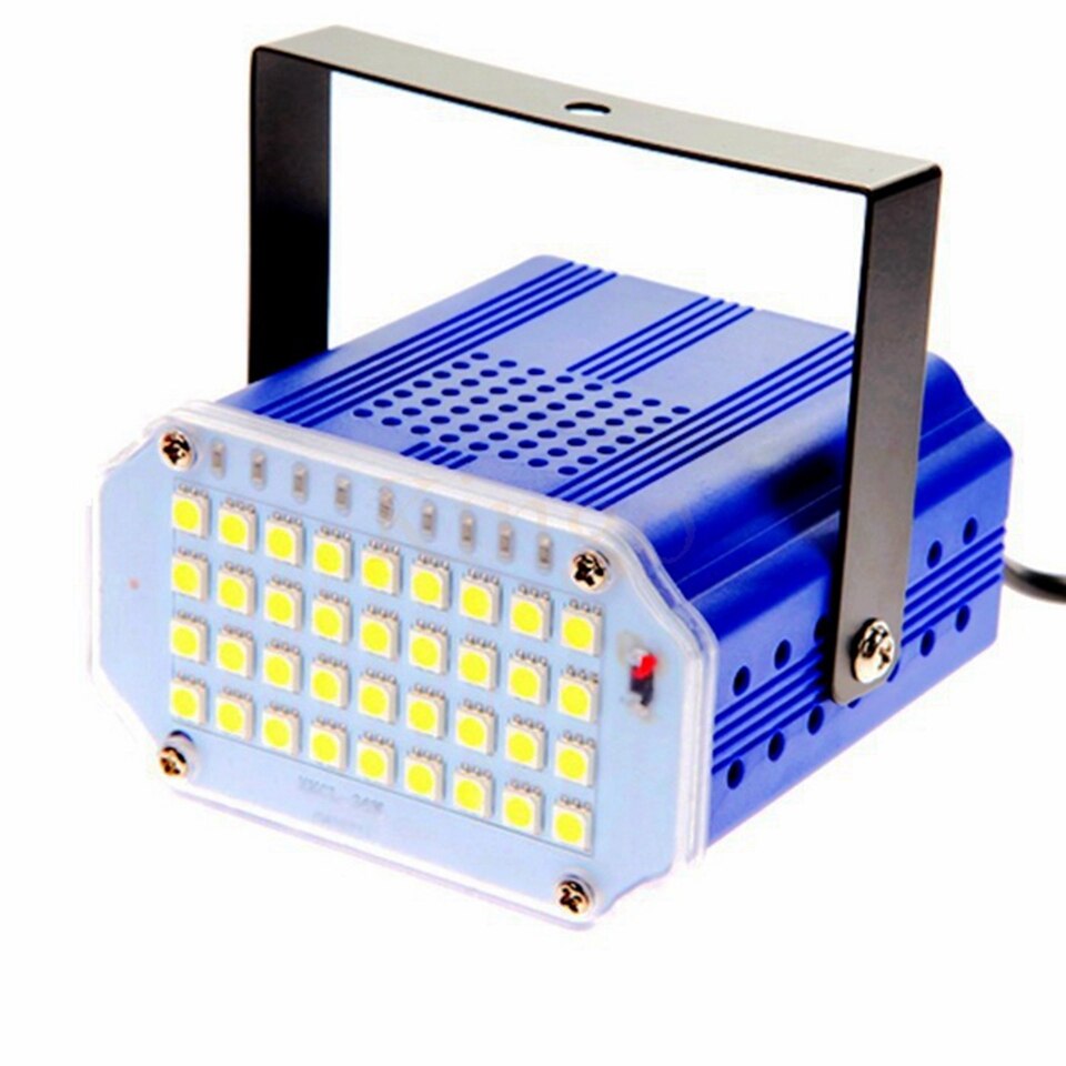 KZKRSR AC85-265V Flash 36 Leds luz estroboscópica de DJ para discoteca sonido voz música Control estroboscopio Led efecto escenario Club Show lámpara