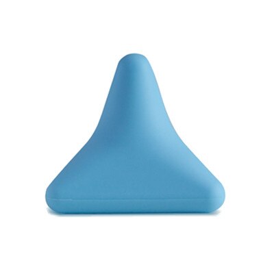 Silizium Massage Kegel Solide Ball Psoas Muskel Freisetzung Brust Wirbelsäule Zurück Nacken Schulterblatt Fuß Yoga Dreieckige Entspannen Gerät: 4 Ecke Blau