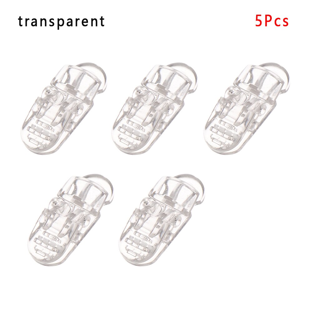 5 pièces durables Point perceuse pince accessoires ferme masques en plastique boucles de corde masques réglables stabilisateur Clips auvent pince bâche: Transparent