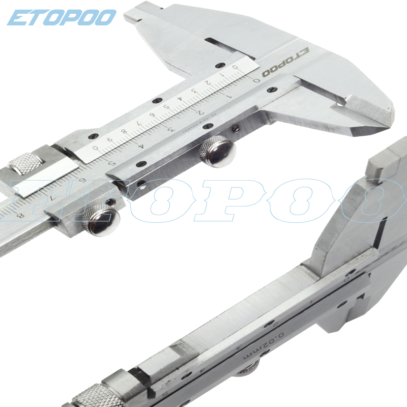 Calibrador Vernier de acero con mordazas de Nip, calibrador deslizante de 0-300mm, 12 pulgadas, 4 vías de medición, 300mm