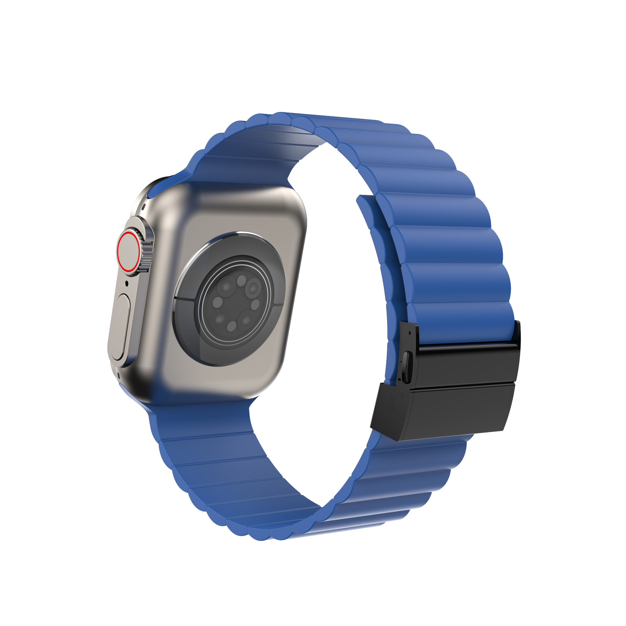 Siliconen band voor Apple Watch Band Ultra 2 49 mm 44 mm 45 mm 42 mm 41 40 mm Metalen gesparmband Iwatch Ultra 9 8 7 6 SE 5 4 Correa: M / SMOKEY MAUVE