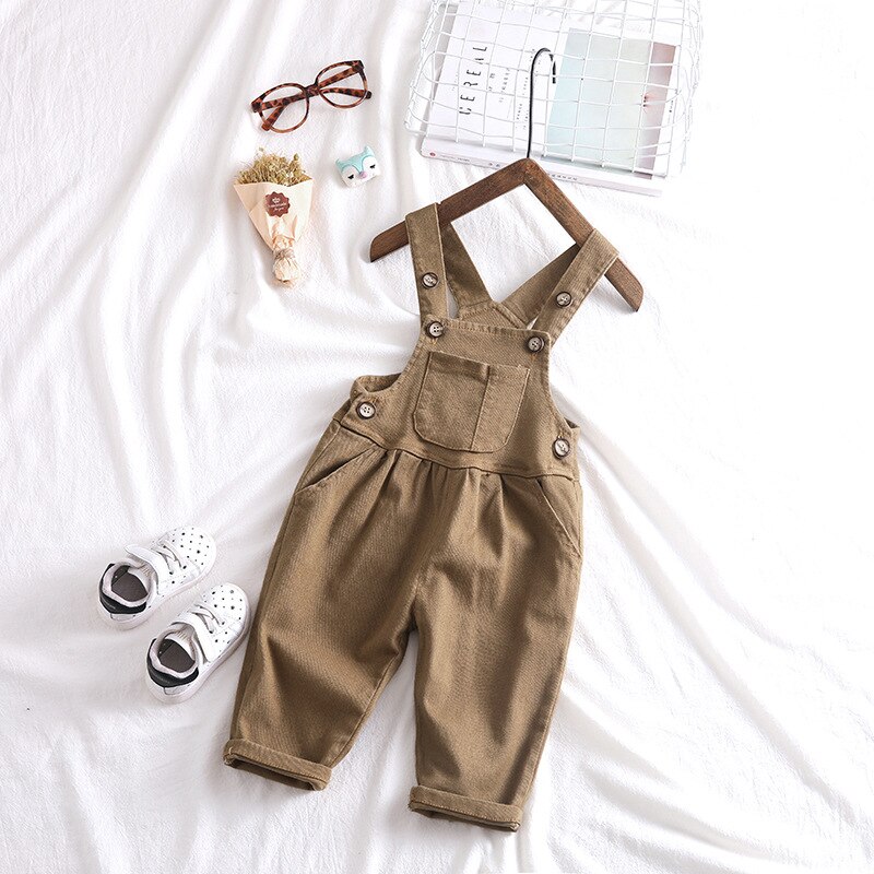 0-4 år babyoverall höstoverall för småbarn babyflicka jumpsuit nyfödda mjuka öppna byxor småbarn hängslen jumpsuits