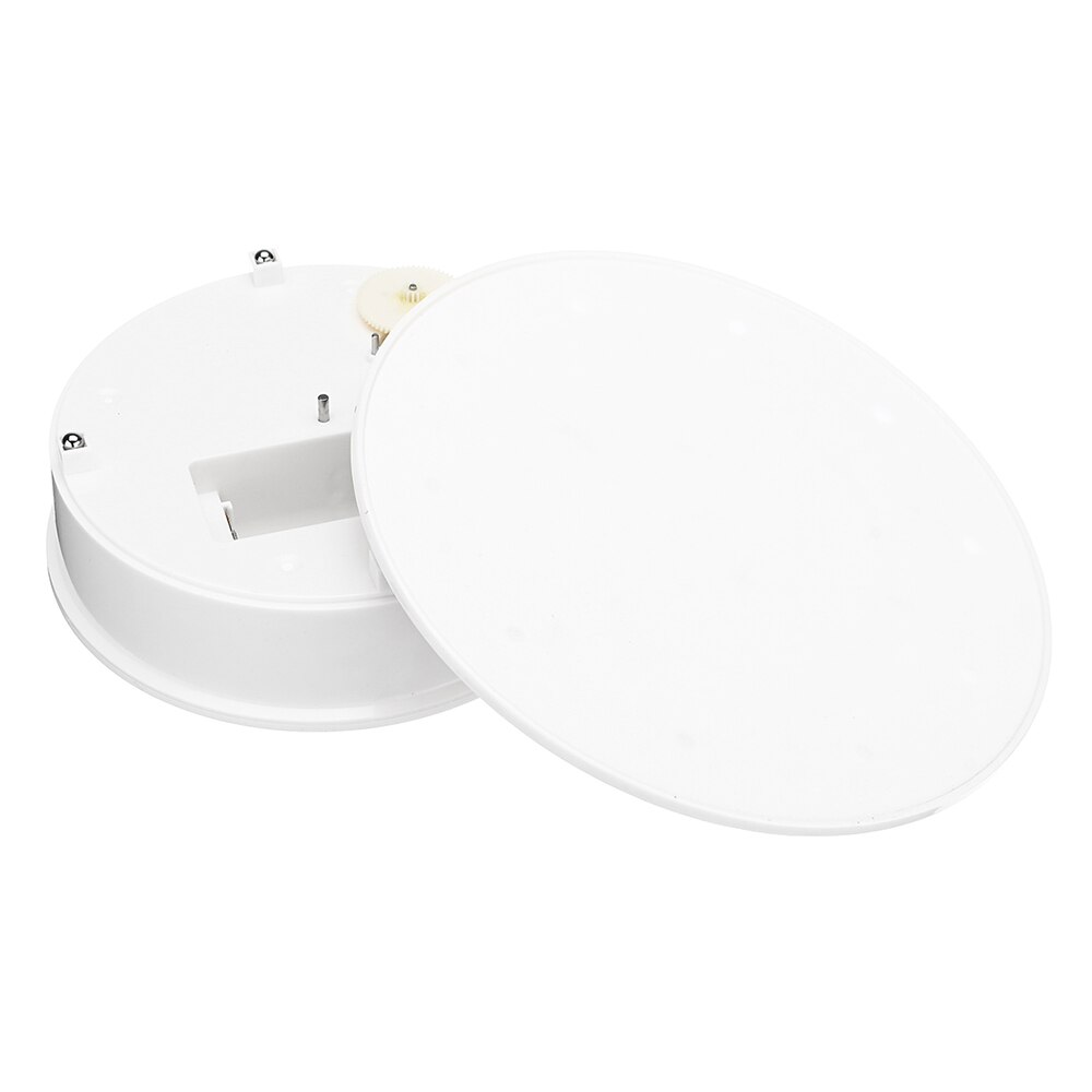 Electric Motorized 360° Rotating Display Stand Turntable Round White Velvet Coping for food or Jewelry Display