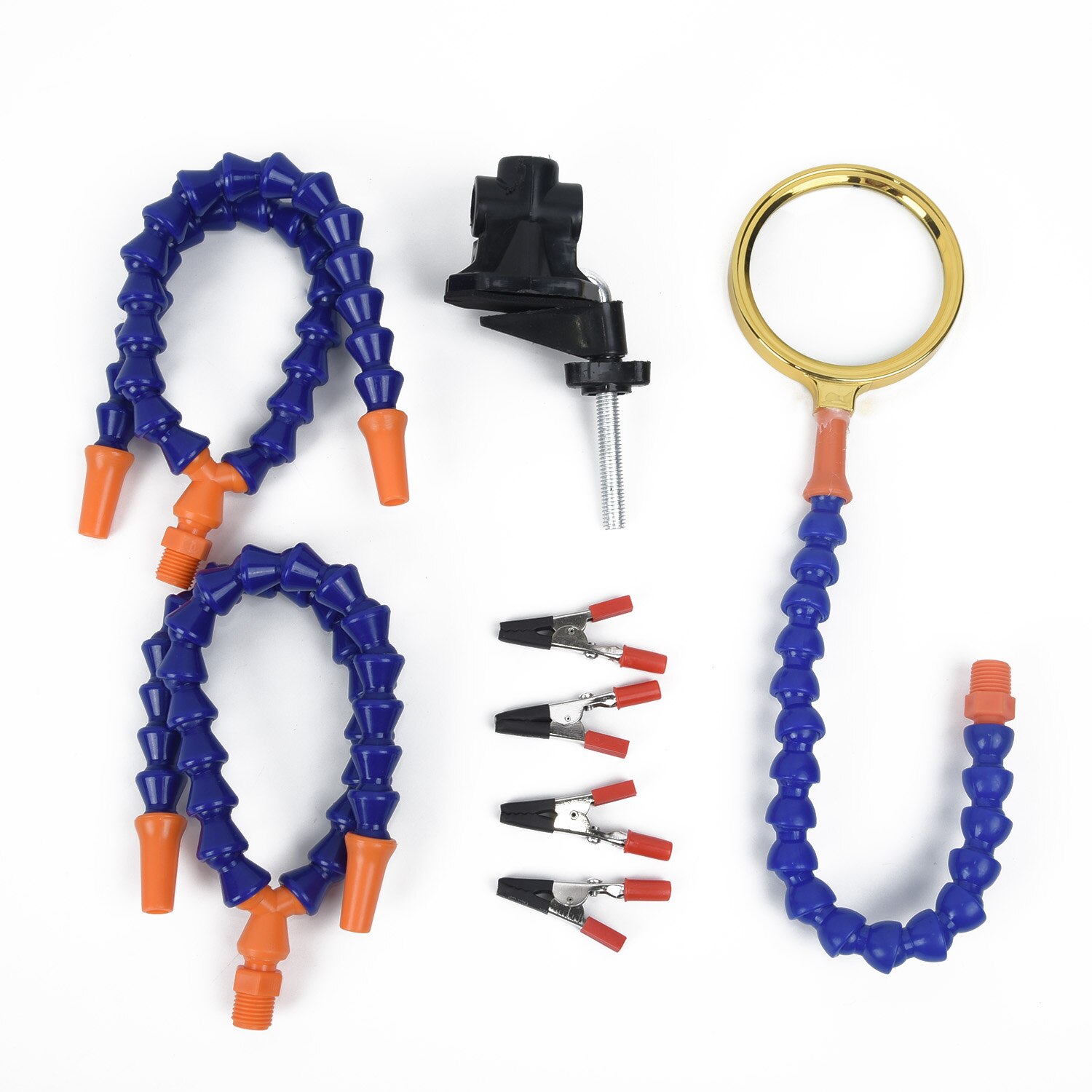 Flexible Arms 3rd Hand Soldering Station PCB Holder Desk Clamp Base Tool Useful