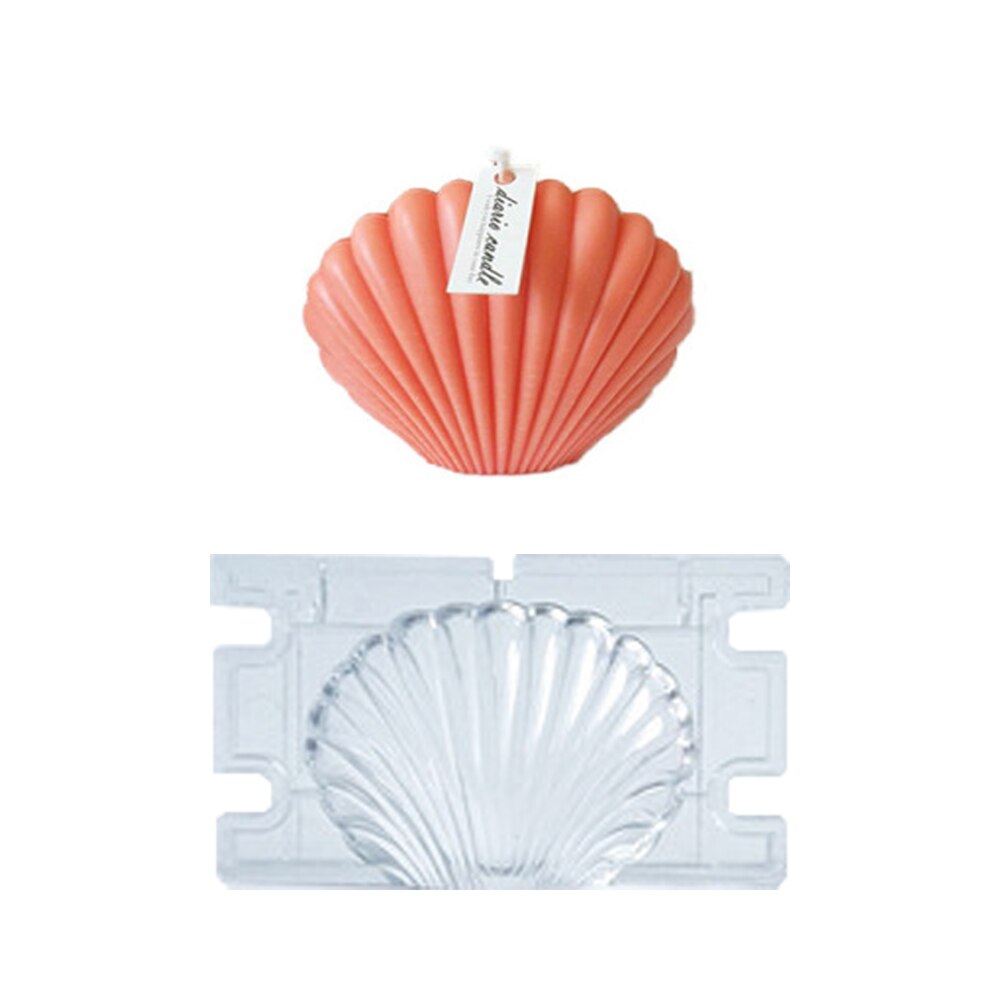 Silicone Mold Home Decoration Accessories Seashell Shell DIY Mold 3D Mould Soap Aromatherapy Craft Making: B 9.5x5.5x5.5cm