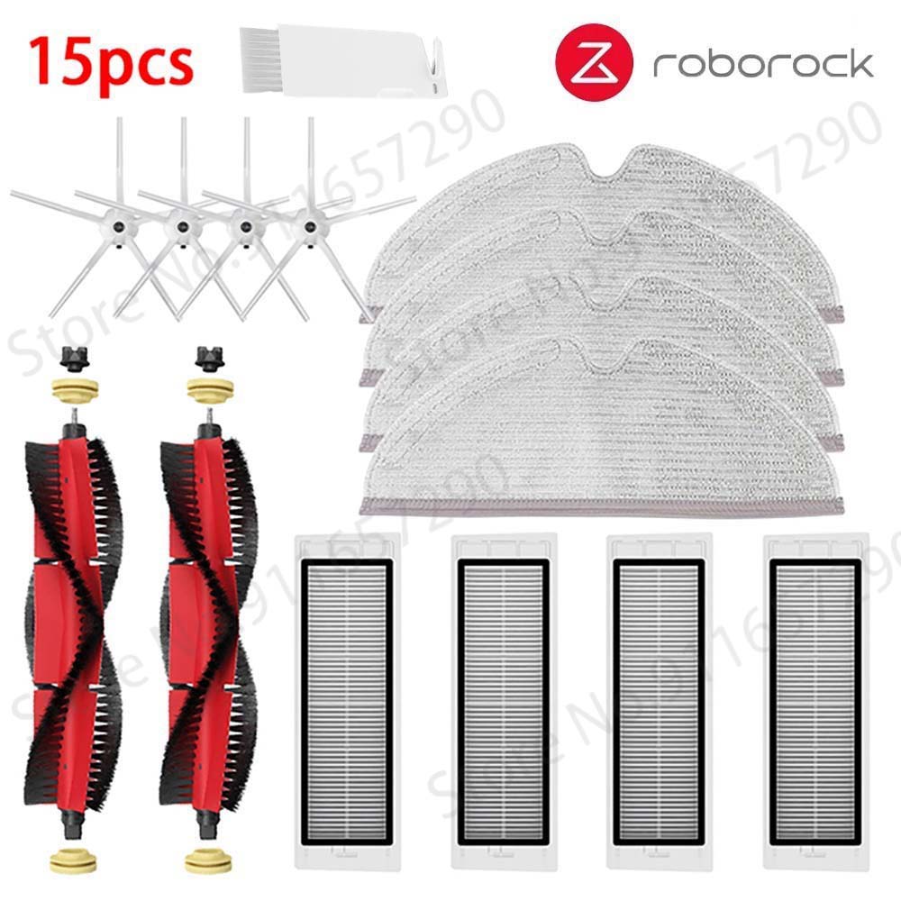 Nuovo Roborock S50 S5 Max S6 MaxV Parti Lavabile Mocio Panno Filtro HEPA Spazzola Laterale/Principale robot Aspirapolvere Accessori: Grigio chiaro