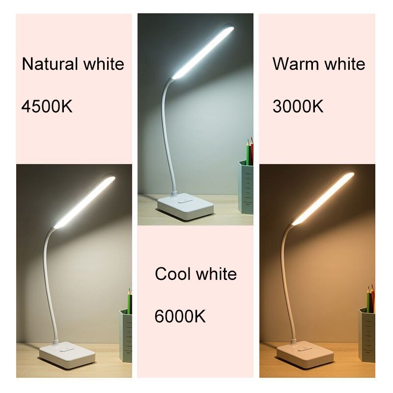 Bureaulamp Touch Tafel Lampen Voor Woonkamer Zwanenhals Desktop Opvouwbare Dimbare Oogbescherming Studie Lamp Led Licht ZZD0008 5V