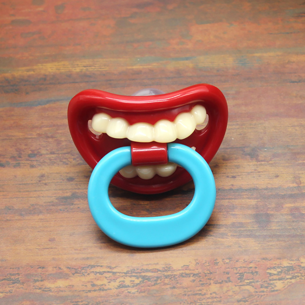 Funny Lips Teeth Toddler Baby Silicone Dummy Soother Teething Sleep Pacifier Encourage the correct development of child's teeth