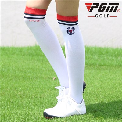 1 Paar Frauen Atmungsaktive Sommer Golf Socken Strümpfe Hohe Elastische Baumwolle Knie von Strümpfe Fitness Socken D0373: verrotten