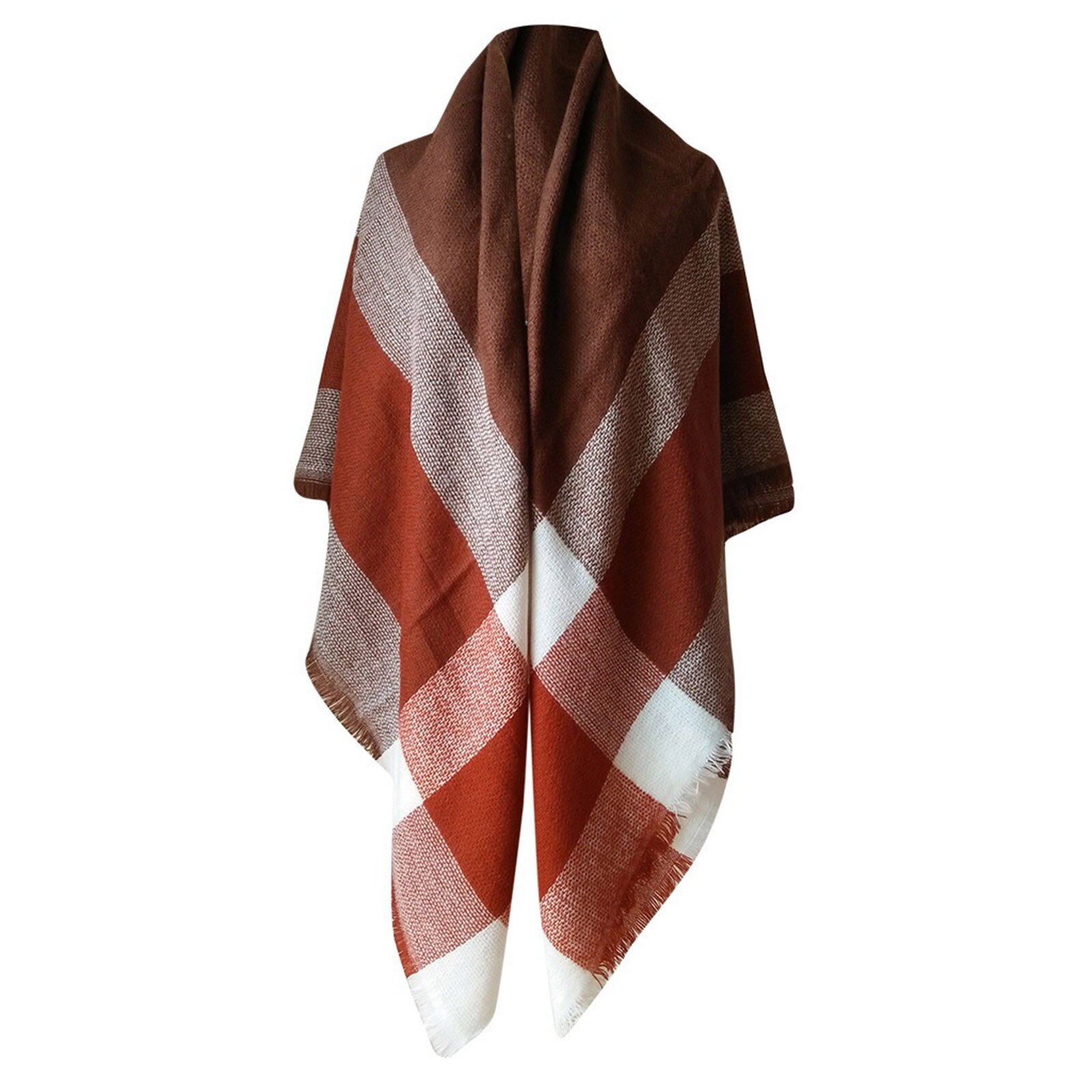 Danfiki Ponchos for Women Scarves Wraps Oversized Winter Warm Scarf Knitted Cape Wearable Blanket Long Cardigans Sweater Jackets Christmas Birthday Gifts with Tie