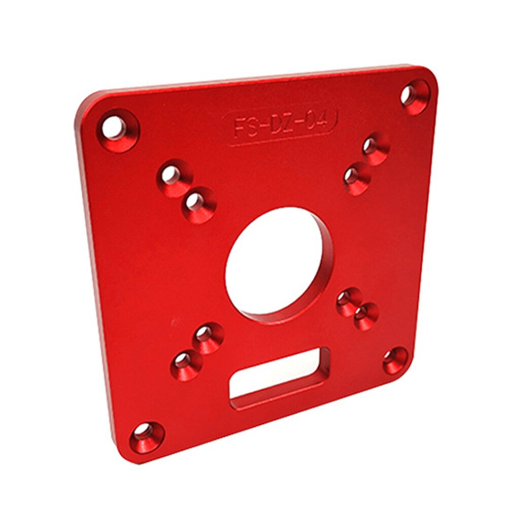 Red Router Table Insert Plate Accurate Woodworking Benches Accessories Engraving Practical Aluminium Tool Parts Durable
