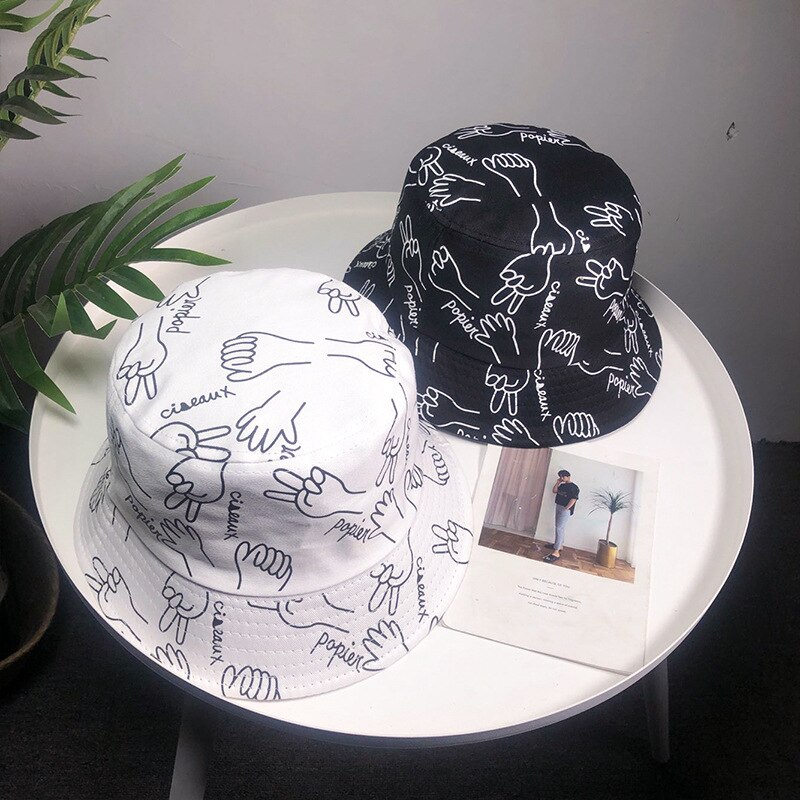 FRGMNT Palm Tree Tropical Print Unisex Emmer Hoed Zomer Reizen Strand Zonnehoed Packable Outdoor Visser Cap voor Vrouwen Mannen, Palmboom Tropisch, Eén Maat