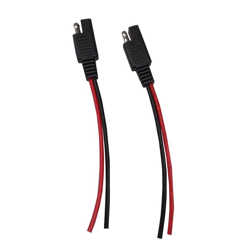 Cable de extensión automotriz, conector SAE Power, 18AWG, 10CM, para batería Solar, buena , 2 unids/set por juego
