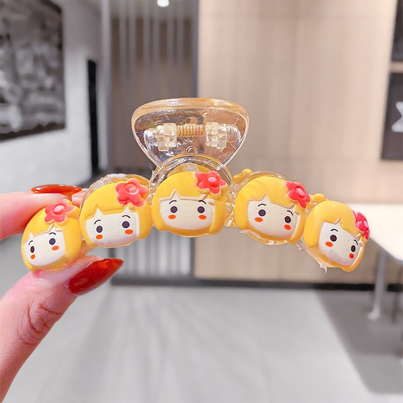 Cute Cartoon Shark Clips Transparent Hair Claws Fruit Hair Crab Clamps Girls Flower Headwear Kids Hair Clip Child Hair Accessory: 9