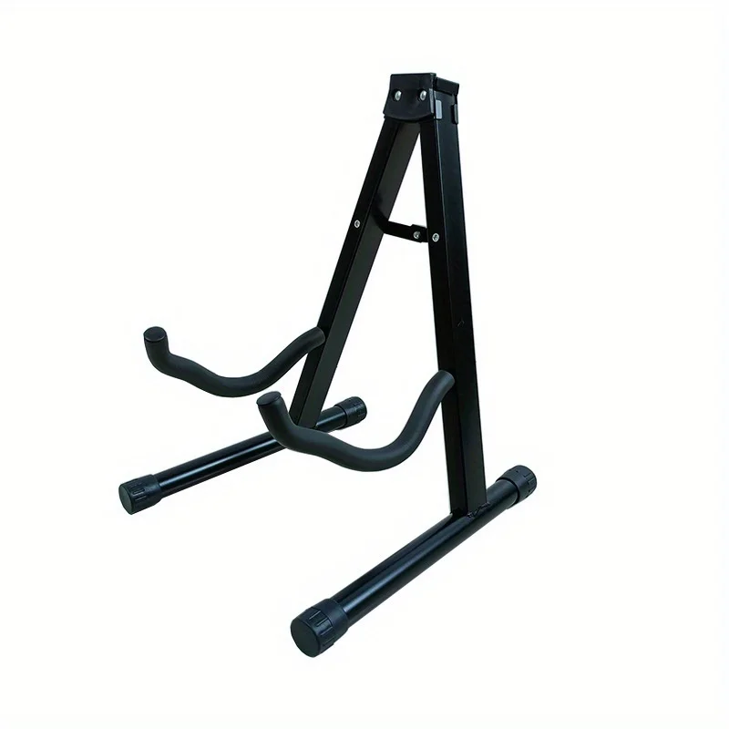 Support de guitare en métal durable à cadre en A – Support de sol autoportant pour guitares acoustiques et électriques: BLANC