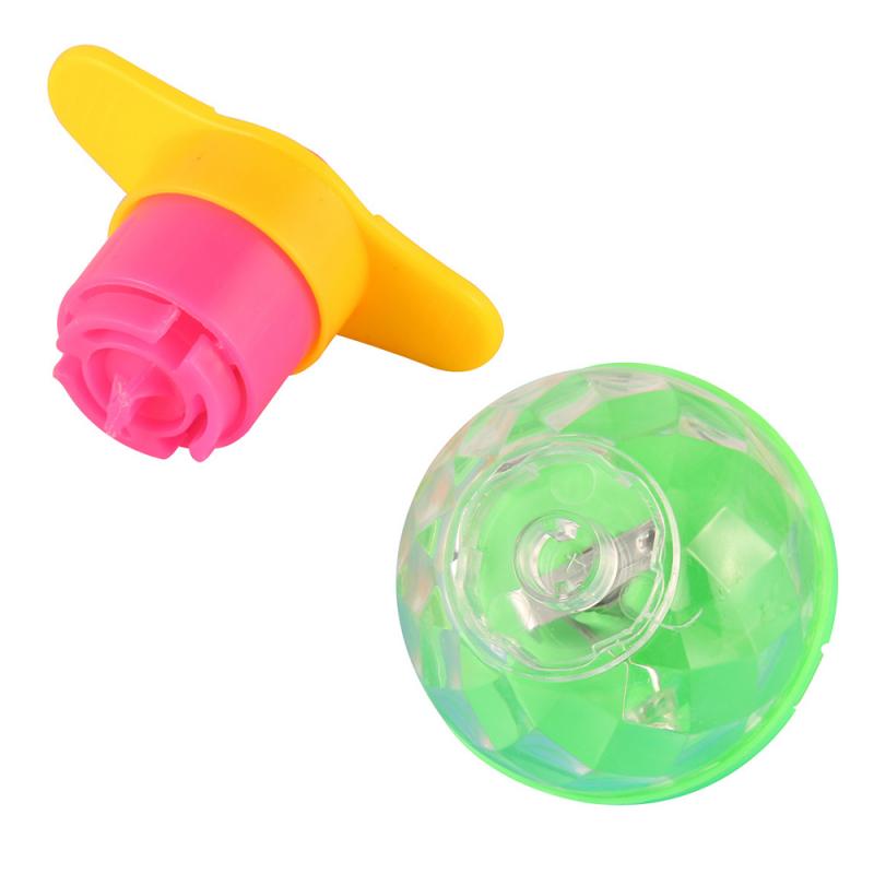 1Pc Kinderen Educatief Speelgoed Grappige Klassieke Kinderen Knipperende Draaiende Tol Licht Up Dazzling Gyro Speelgoed Willekeurige Kleur: Default Title