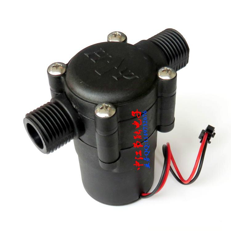 Water flow sensor meter counter indicator Hydroelectric power Micro-hydro Piped water generator Portable water charger