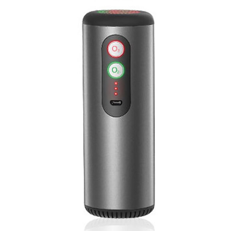 Mini générateur d'ozone désodorisant purificateur d'air USB Rechargeable Portable Air espace odeur claire pour chambre de voiture de bureau: Grey