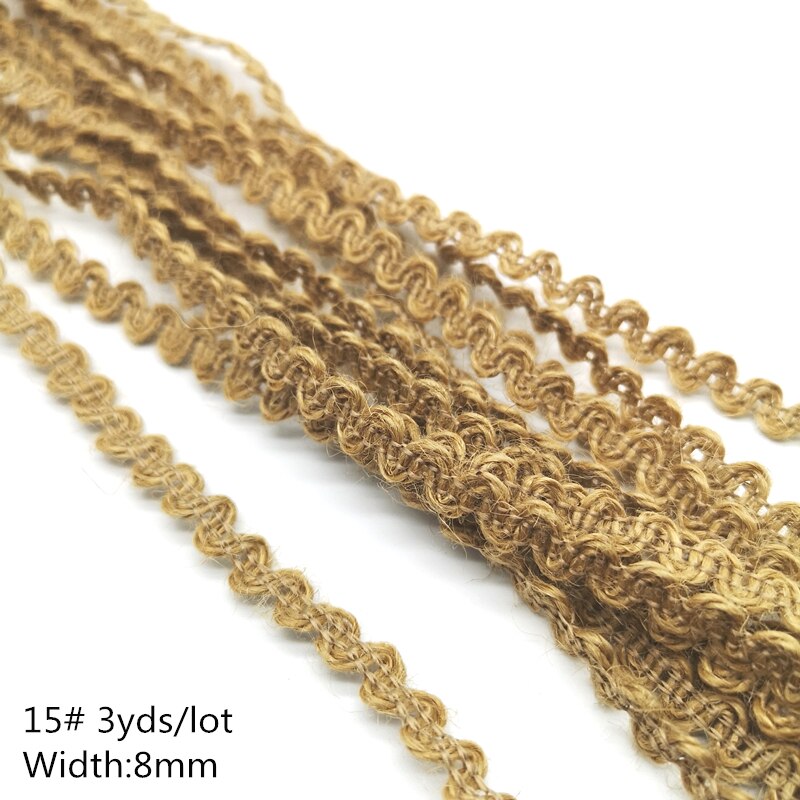 3 yds naturlig jute sække hessian jute bånd sejlgarn blomst mønster bryllup fest forsyninger sækkebånd diy jute reb håndværk #15