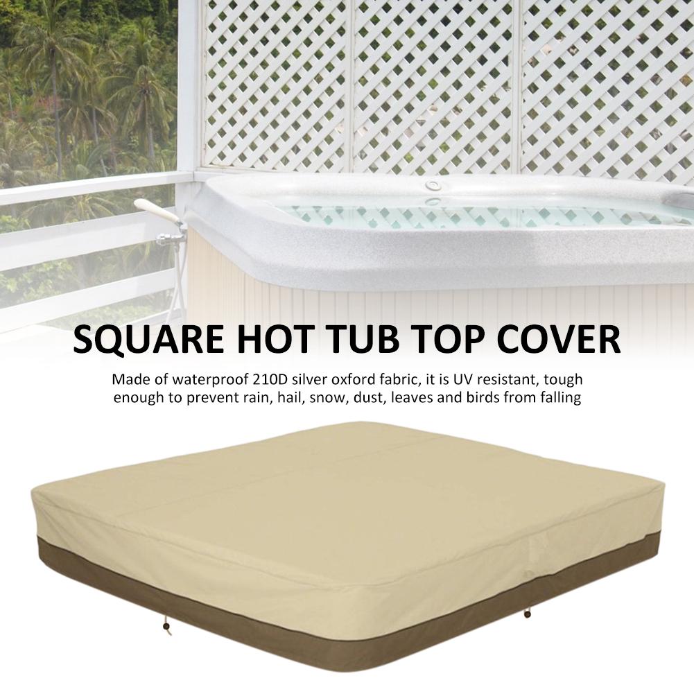 Binnenplaats SPA Bad Zwembad Stofkap Vierkante Tub Cover Waterdichte Luifel Dagelijks Cover Universal Voor Seizoenen