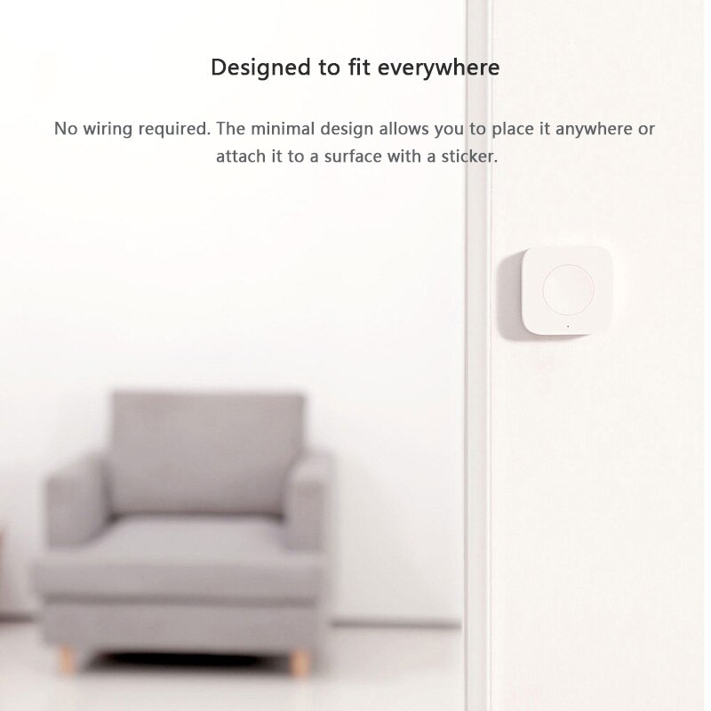 Aqara Draadloze Mini Schakelaar Zigbee Sensor Een Sleutel Controle Knop Slimme Afstandsbediening Domotica Voor Homekit Xiaomi Mi Thuis