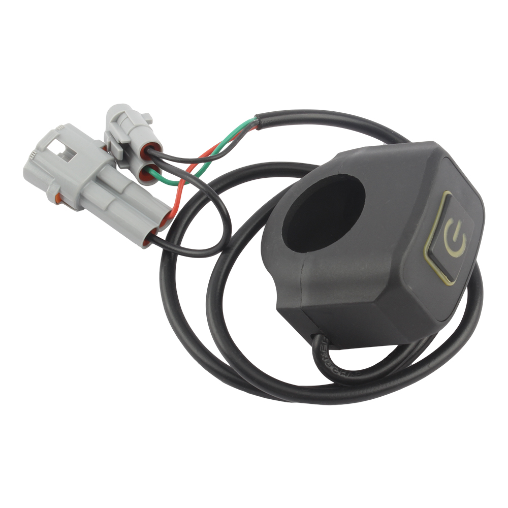 Interruptor de Faro de Motocross para motocicleta, montaje de manillar de Control modificado para luz LED de 22mm, piezas modificadas Surron: YELLOW