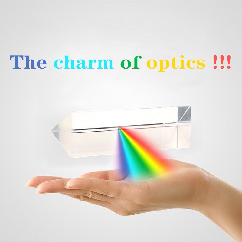 30X60mm Optische Glas Rechts Angletriangular Prisma Voor Onderwijs Lichtspectrum Regenboog Prisma Regenboog Prisma Optische Glas Kristal