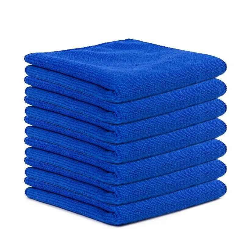 10/1Pcs Microfiber Cleaning Towel Car Cleaning Cloths Detailing Car Drying Microfiber Towel Wash Towels Accessories: SKY BLUE / 3pcs