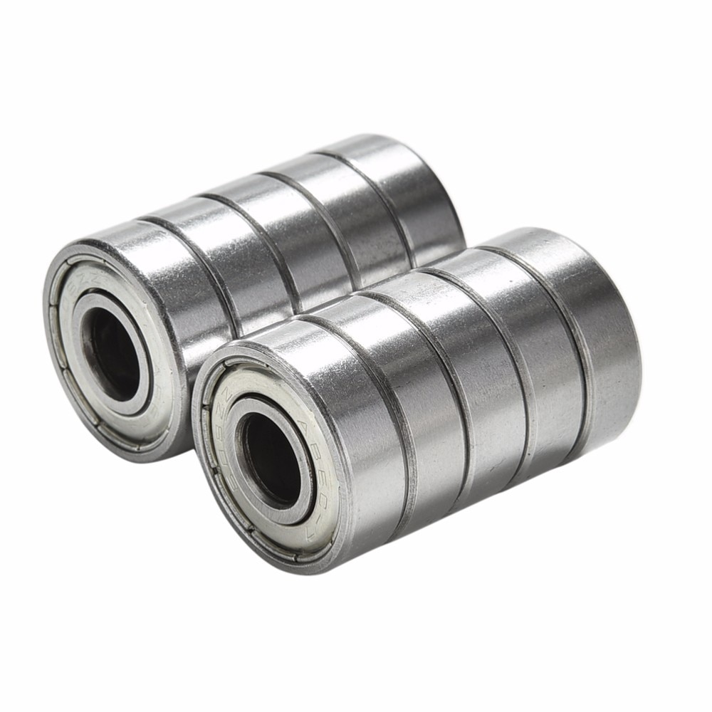 10 Stks/partij Abec 7 608ZZ Assen Rvs Lagers Roller Scooter Kogellagers Skate Skateboard Wielen Zilver Lagers