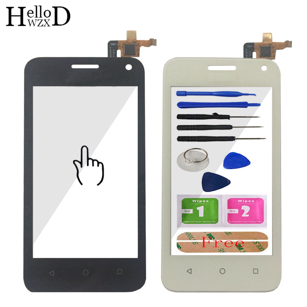 Voorzijde Touch Screen Digitizer Outer Glas Lens Voor Huawei Y360 Y3 Y360-CL00 Y360-U03 Y360-U23 Y360-U3 Touch Panel + Gratis Lijm