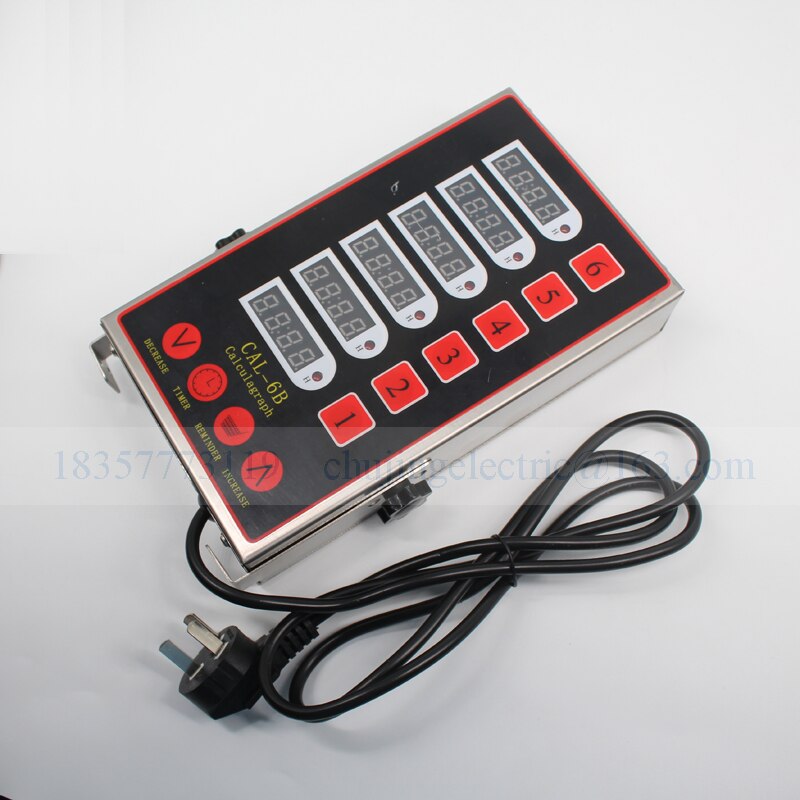 kitchen six calculagraph 6 channels timer reminder stopwatch commercial use kitchen multi channels timer