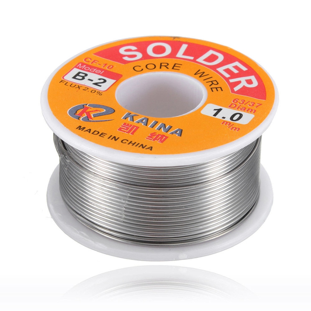 100g/3.5oz FLUX 2.0% 1mm 63/37 45FT Tin Lead Line Rosin Core Flux Soldeer solderen Lassen Ijzerdraad Reel