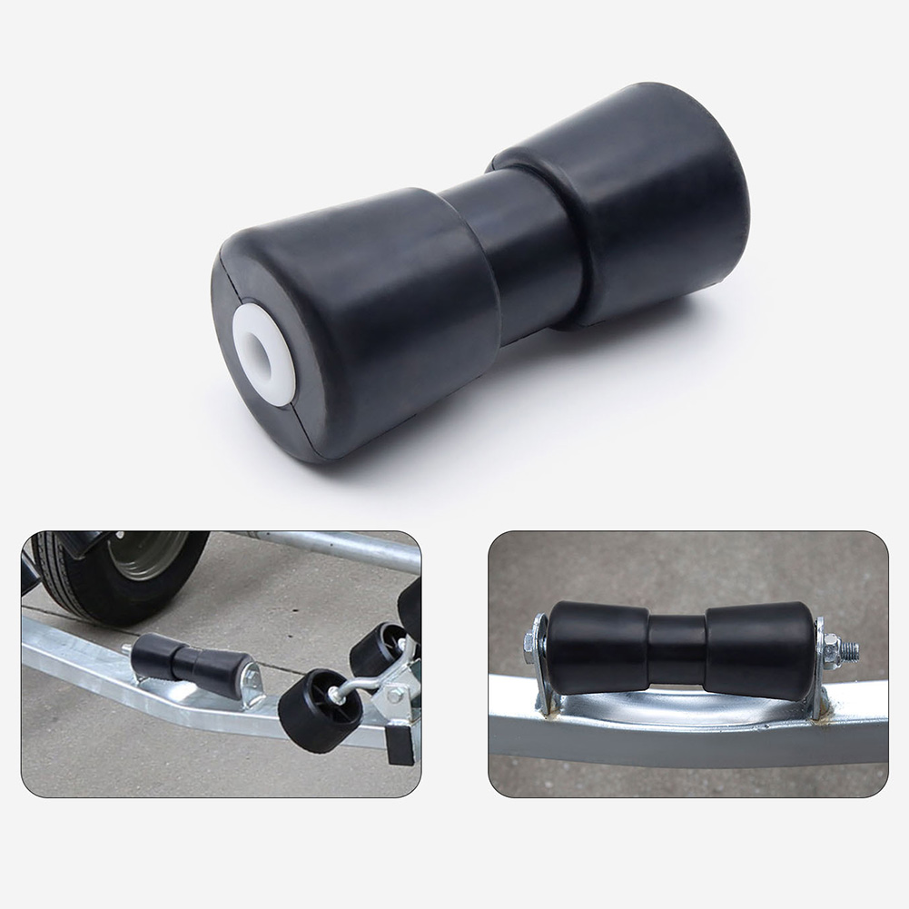 Boat Trailer Keel Roller 17/21MM Marine Keel Roller Heavy Duty PU Black Boat Trailer Roller For Boat Trailer Boat Trailer Roller