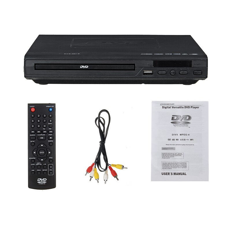 Multi System 1080P HD DVD Player Portable USB 2.0 3.0 DVD Player Multimedia Digital DVD TV Support HDMI CD SVCD VCD MP3 Function: Default Title