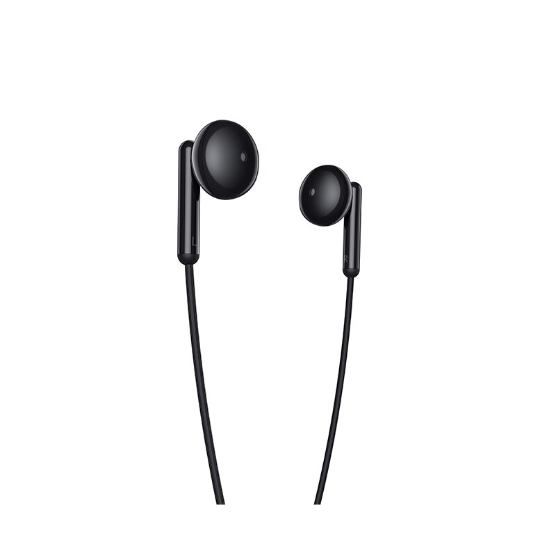 Realme buds original 3.5mm kabelgebundene stereo-kopfhörer mit bassmusik, sportkopfhörer, laufkopfhörer, freisprechfunktion mit mikrofon: Schwarz