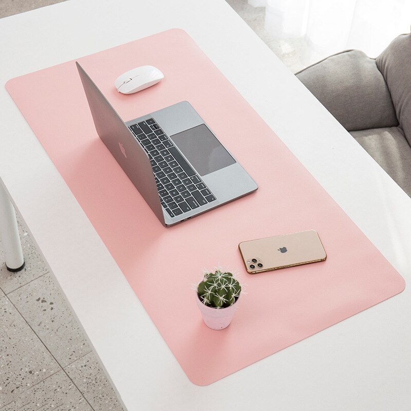 Large Size Office Desk Protector Mat PU Leather Waterproof Mouse Pad Desktop Keyboard Desk Pad Gaming Mousepad PC Accessories
