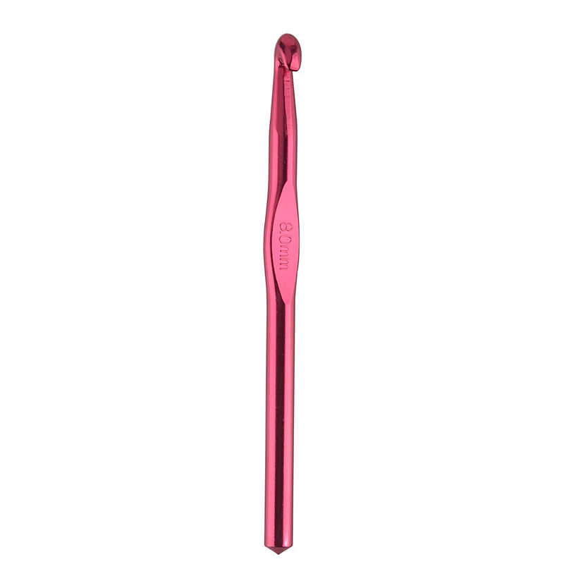 2-10Mm Aluminium Haak Breinaalden Naalden Voor Hand Ambachten Zak Trui Metalen Haak Weave Haak Naalden accessoires: 8mm Crochet hook