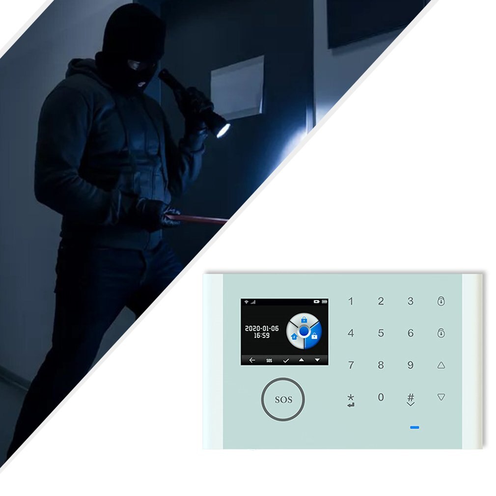 Multi-language intelligent voice home alarm host Security system kit automatic dial anti-theft security alarm kit