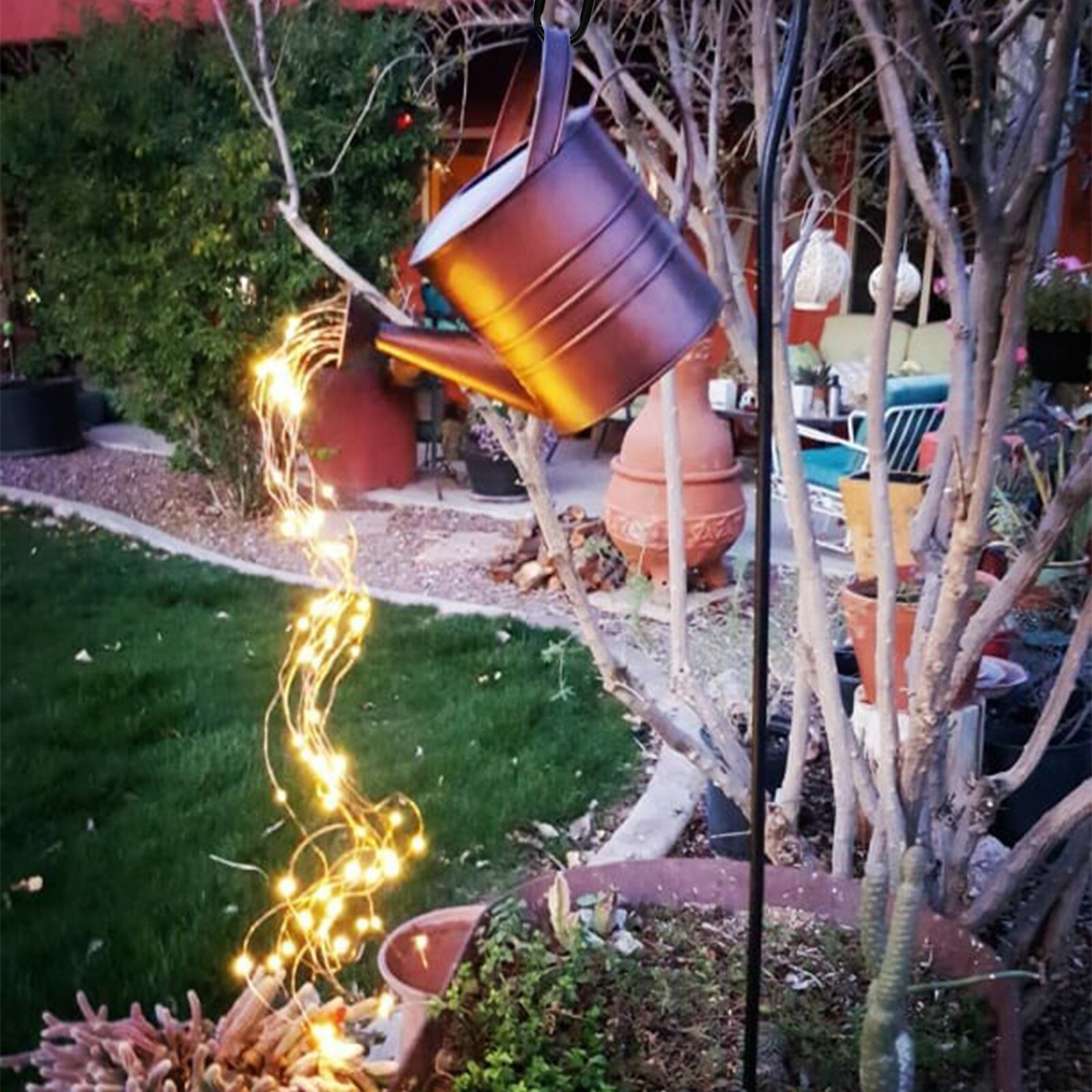 Led Star Douche Lamp Tuin Art Licht Gieter Lichten Solar Waterval Lights Outdoor Garden Decor Yard Romantische Sfeer