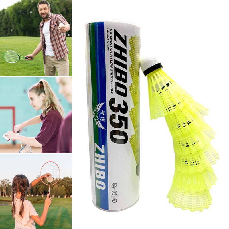 Palline Da Badminton In Nylon – Volani Ad Alta Velocità, Confezione 12 Pezzi, Giallo Fluorescente - 4
