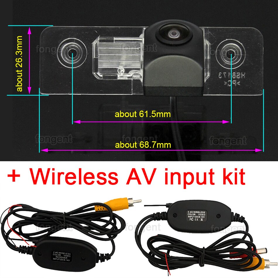 Rear View Backup Omkeren Parking Camera Voor Ford Fiesta St Klassieke Ikon 2002 2003 2004 2005 2006 2007 Auto accessoires: fish eye wireless