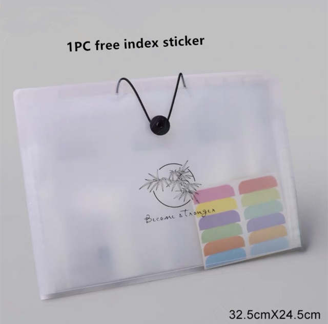 MINKYS Waterproof 12 Layers A4 Expanding File Folder Organizer Bag Briefcase Free Index Label School Office Stationery