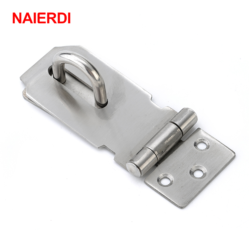 NAIERDI-J7 Cabinet Box Hasp Lock Stainless Steel Case Spring Latch Catch Toggle Locks For Drawer Gate Door Furniture Hardware