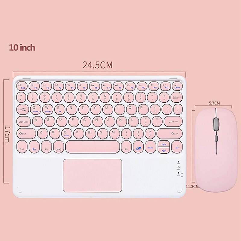 Teclado y panel táctil inalámbrico para tableta y teléfono, 10 pulgadas, Pro 11 4 para iPad Air, Bluetooth, para Huawei Matepad