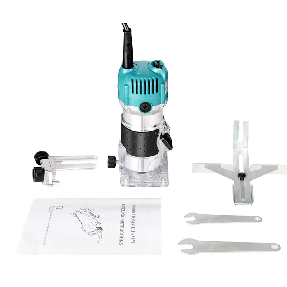 600W Multifunctional Woodworking Electric Trimming Machine Electromechanical Wood Milling Engraving Slotting Machine Wood Router