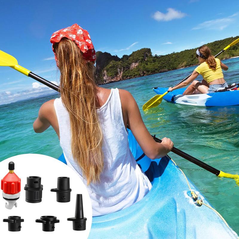 Paddle Board Pump Adapter Air Regulator Adapter 9 Nozzles Included Pumping Head Connector For Inflatable Kayak Paddle Board Air