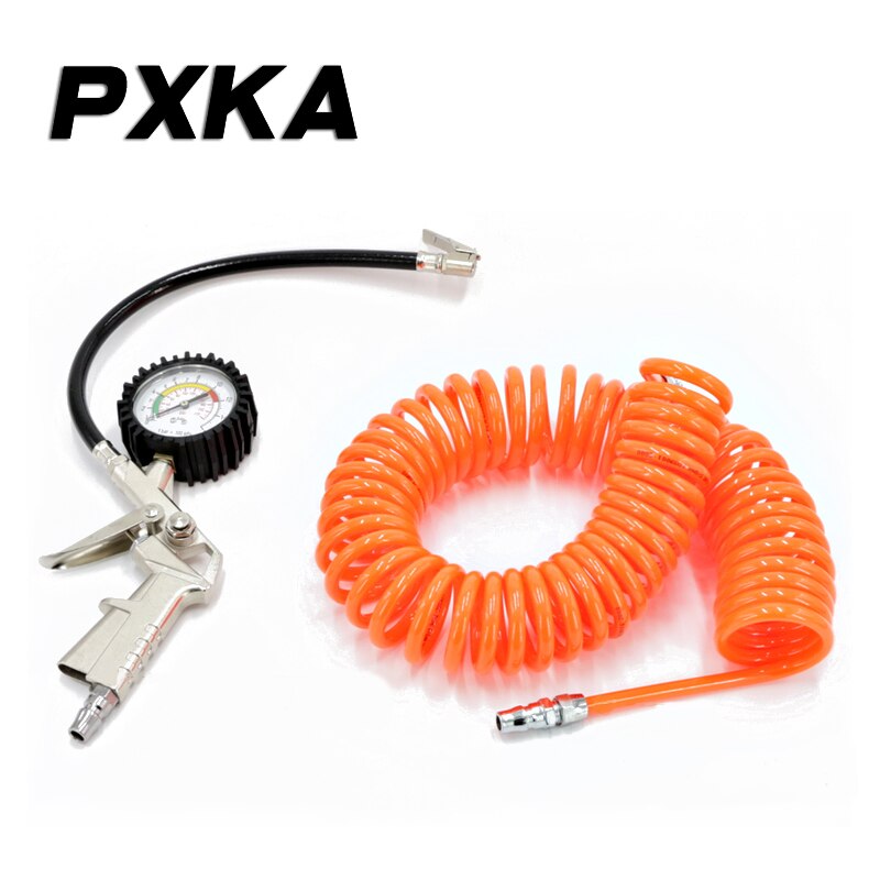 Automobile inflating nozzle inflating gun head tire tool inflating nozzle joint pressure gauge monitor