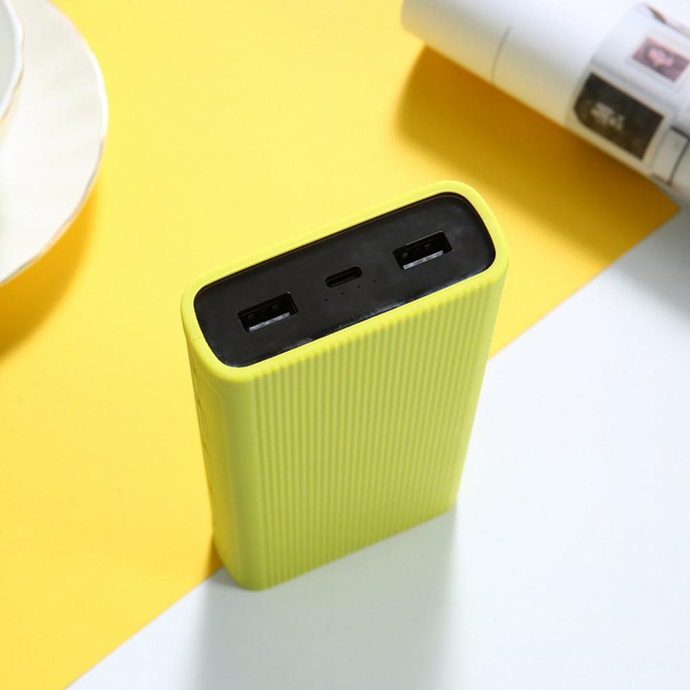 Volledige Beschermhoes Anti-Slip Beschermende Siliconen Power Bank Beschermhoes Voor Xiaomi Portable Power Generatie 3 20000Mah